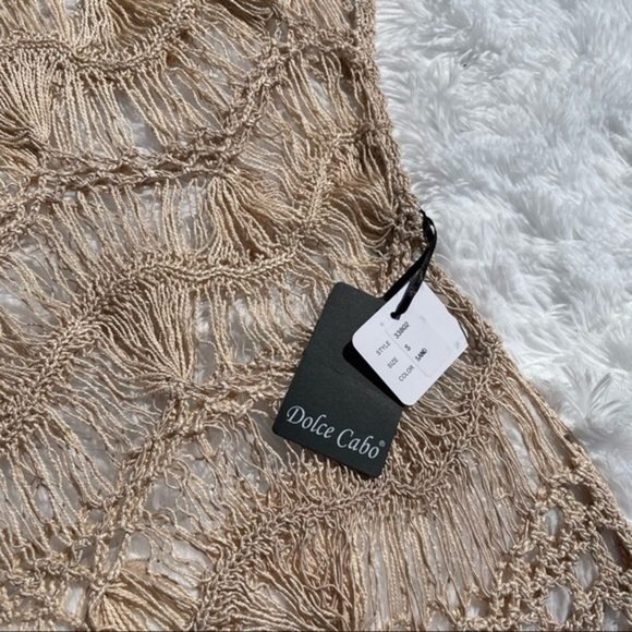 DOLCE CABO Sand Crochet Top Small - Picture 6 of 11
